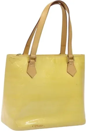 LOUIS VUITTON Pre-owned, Dames, Geel, ONE Size, Leer, Tweedehands leren Louis Vuitton tassen