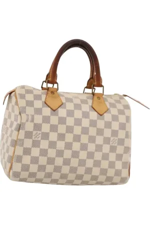 LOUIS VUITTON Pre-owned, Dames, Wit, ONE Size, Leer, Tweedehands Canvas handtassen