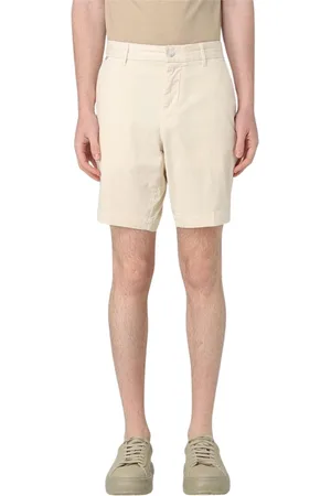 HUGO BOSS Korte broeken, Heren, , M, Stijlvolle gele crème casual shorts