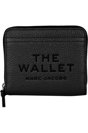 Marc Jacobs Accessoires, Dames, Zwart, ONE Size, Leer, Compacte portemonnee met meerdere vakken