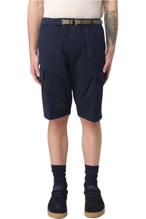 White Sand Korte broeken, Heren, Blauw, XS, Katoen, Moderne Cargo Shorts met Riem