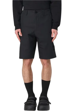 Stone Island Korte broeken, Heren, Zwart, W28, Zwarte Cargo Shorts voor Mannen