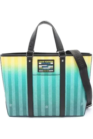 LOUIS VUITTON Pre-owned, Heren, Groen, ONE Size, Leer, Tweedehands Canvas Louis Vuitton tassen