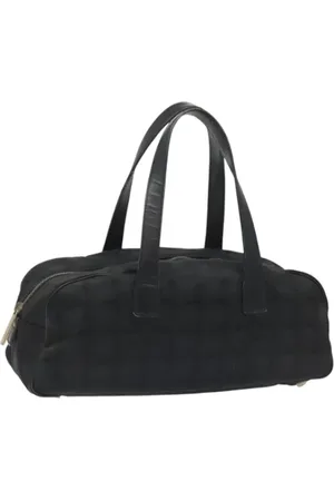 CHANEL Pre-owned, Dames, Zwart, ONE Size, Nylon, Pre-owned Nylon handbags
