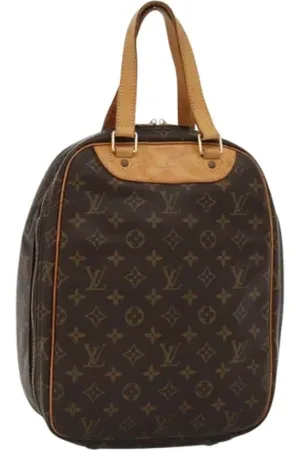 LOUIS VUITTON Pre-owned, Dames, Bruin, ONE Size, Leer, Tweedehands Canvas handtassen