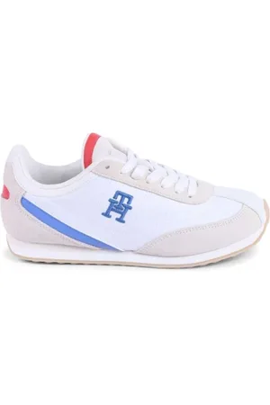 Tommy Hilfiger Sport, Dames, Wit, 37 EU, Suède, Witte Suède Dames Sneakers voor alledaags gebruik