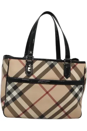 Burberry Pre-owned, Dames, , ONE Size, Leer, Tweedehands leren handtassen