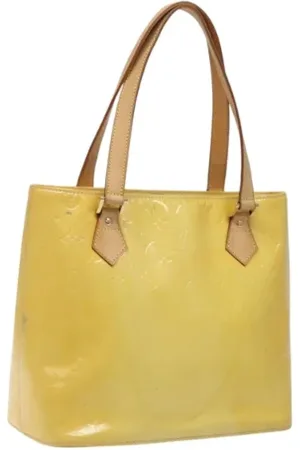 LOUIS VUITTON Pre-owned, Dames, Geel, ONE Size, Leer, Tweedehands leren Louis Vuitton tassen
