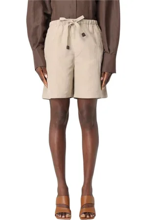 Max Mara Korte broeken, Dames, , XS, Stijlvolle Touw Detail Shorts