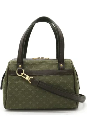 LOUIS VUITTON Pre-owned, Dames, Groen, ONE Size, Leer, Tweedehands Canvas Louis Vuitton tassen