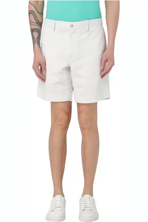 Ralph Lauren Korte broeken, Heren, Wit, W31, Klassieke Khaki Shorts