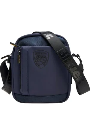 Blauer Tassen, Heren, Blauw, ONE Size, Cordura Rubber Crossbody Tas Blauw