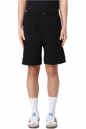 A.P.C. Korte broeken, Heren, Zwart, M, Katoen, Casual Canvas Shorts