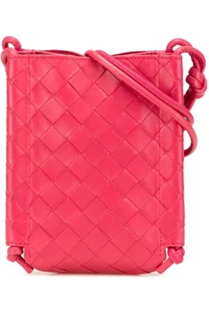 Bottega Veneta Pre-owned, Dames, Roze, ONE Size, Leer, Pre-owned Leather crossbody-bags