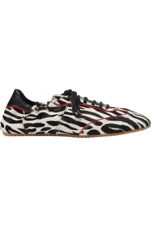 Scarosso Schoenen, Dames, Zwart, 35 EU, Katoen, Riley Zebra Ponyhair