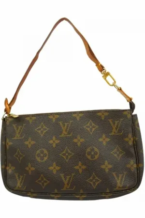 LOUIS VUITTON Pre-owned, Dames, Bruin, ONE Size, Tweedehands Canvas Louis Vuitton tassen