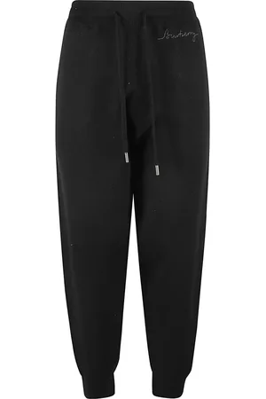 Burberry Broeken, Dames, Zwart, M, Wol, Zwarte Broek Stijlvol