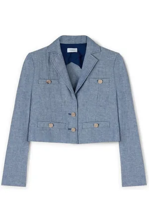 Motivi Jassen, Dames, Blauw, XL, Denim, Korte jas in denim-look