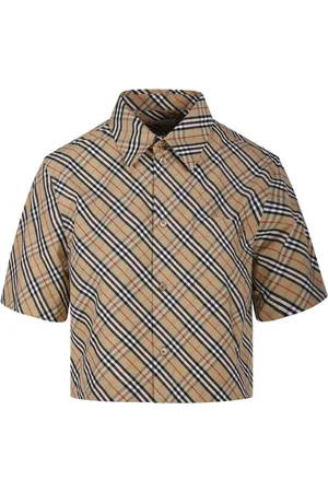 Burberry Blouses & Shirts, Dames, Bruin, 2Xs, Stijlvolle Shirt