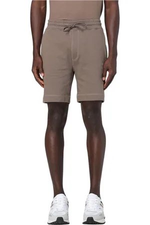 HUGO BOSS Korte broeken, Heren, Bruin, M, Katoen, Klassieke Herenshorts met Moderne Stijl