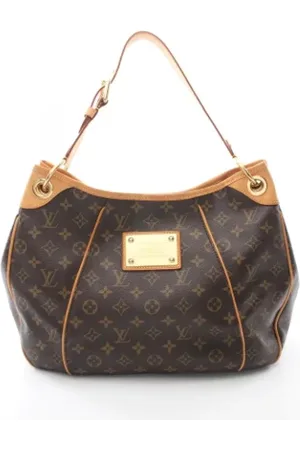 LOUIS VUITTON Pre-owned, Dames, Bruin, ONE Size, Leer, Tweedehands Canvas Louis Vuitton tassen