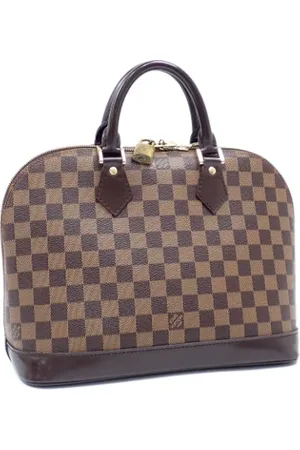LOUIS VUITTON Pre-owned, Dames, Bruin, ONE Size, Tweedehands Canvas Louis Vuitton tassen