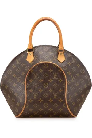 LOUIS VUITTON Pre-owned, Dames, Bruin, ONE Size, Leer, Tweedehands Canvas handtassen