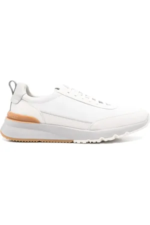 Brunello Cucinelli Schoenen, Heren, Wit, 46 EU, Witte Chunky Zool Vetersneaker