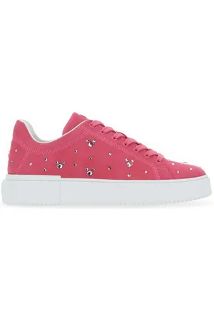 Stuart Weitzman Schoenen, Dames, Roze, 36 EU, Suède, Fuchsia Suède Sneakers voor Vrouwen