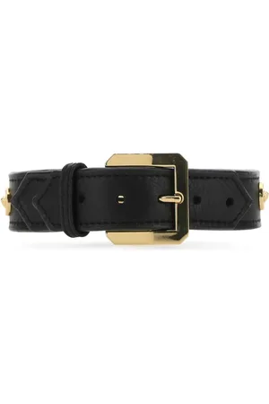 VERSACE Accessoires, Dames, Zwart, L, Leer, Belts
