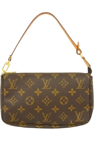 LOUIS VUITTON Pre-owned, Dames, Bruin, ONE Size, Tweedehands Canvas Louis Vuitton tassen