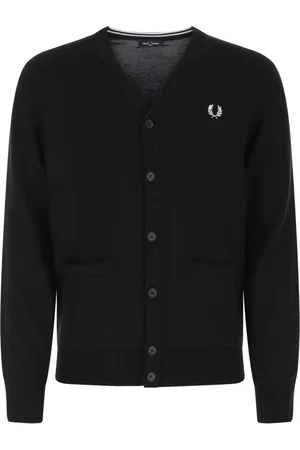 Fred Perry Truien, Heren, Zwart, S, Stijlvolle Gebreide Collectie