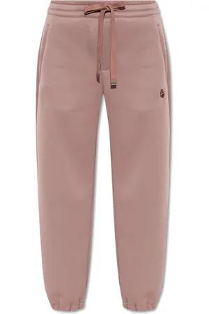 Alexander McQueen Broeken, Dames, Roze, XS, Polyester, Trainingsbroeken