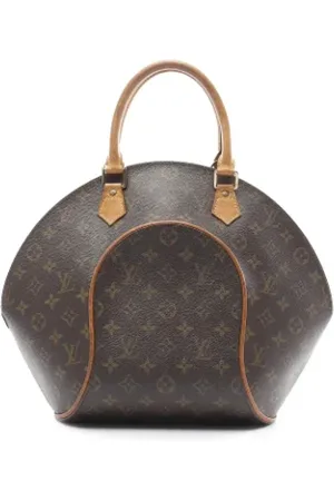 LOUIS VUITTON Pre-owned, Dames, Bruin, ONE Size, Leer, Tweedehands Canvas handtassen