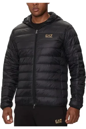 EA7 Jassen, Heren, Zwart, 2Xl, Nylon, Sporty Core Identity Puffer Jacket