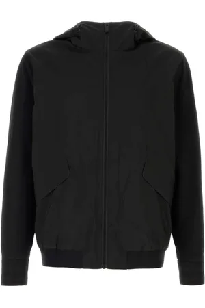 HUGO BOSS Jassen, Heren, Zwart, S, Polyester, Zwarte stretch polyester Caldino jas