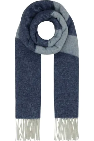 A.P.C. Accessoires, Heren, Blauw, ONE Size, Wol, Blauwe Wollen Sjaal