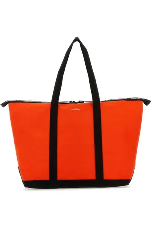 A.P.C. Tassen, Dames, Oranje, ONE Size, Fluo Canvas Shopping Bag