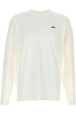 Autry Tops, Heren, , S, Katoen, Wit Katoenen T-Shirt