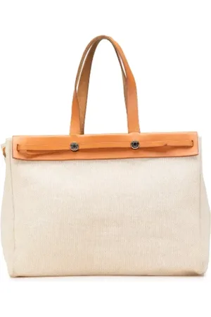 Hermès Pre-owned, Dames, , ONE Size, Leer, Pre-owned Canvas totes