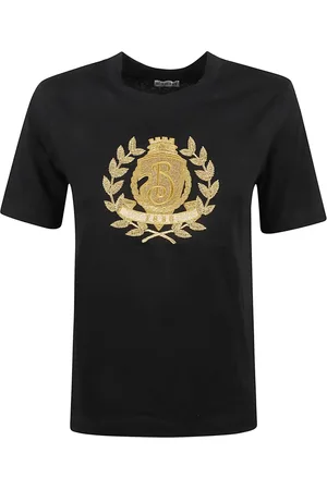 Burberry Tops, Dames, Zwart, S, Katoen, Zwart Jerseywear T-shirts en Polos