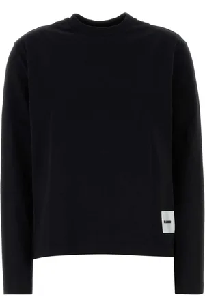 Jil Sander Sweatshirts & Hoodies, Dames, Zwart, M, Katoen, Zwart Katoenen T-Shirt Set