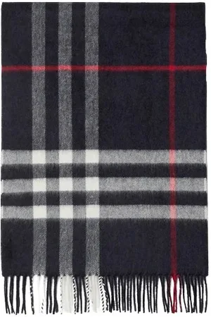 Burberry Accessoires, Dames, Blauw, ONE Size, Elegante Sjaal voor Stijlvolle Outfits