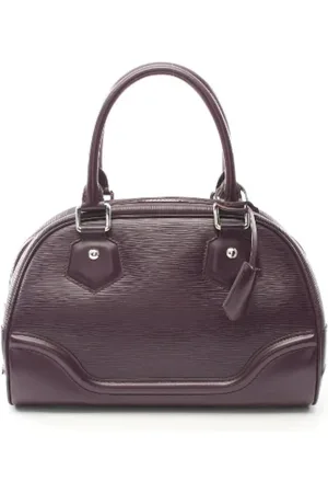LOUIS VUITTON Pre-owned, Dames, Paars, ONE Size, Leer, Tweedehands leren handtassen