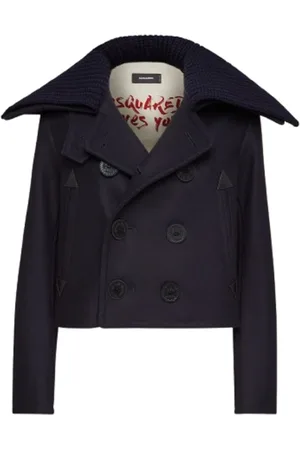 Dsquared2 Jassen, Dames, Blauw, S, Stijlvolle H24 Jas