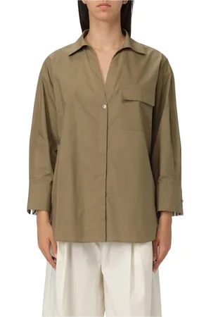 Liu Jo Blouses & Shirts, Dames, Groen, M, Katoen, Chique Groene Button-Down Shirt