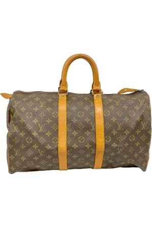 LOUIS VUITTON Pre-owned, unisex, Bruin, ONE Size, Tweedehands Canvas Louis Vuitton tassen
