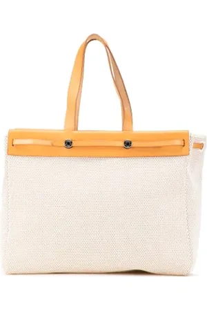 Hermès Pre-owned, Dames, , ONE Size, Leer, Pre-owned Canvas totes