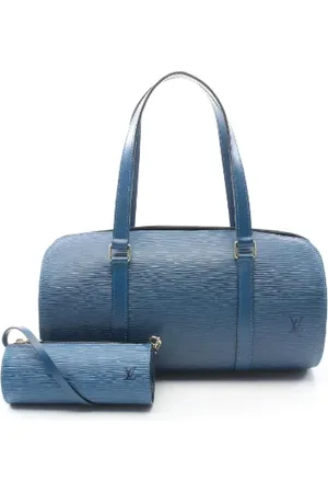 LOUIS VUITTON Pre-owned, Dames, Blauw, ONE Size, Leer, Tweedehands leren handtassen