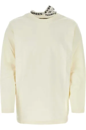 Y / PROJECT Sweatshirts & Hoodies, Heren, Wit, S, Katoen, Ivoor Katoenen T-shirt